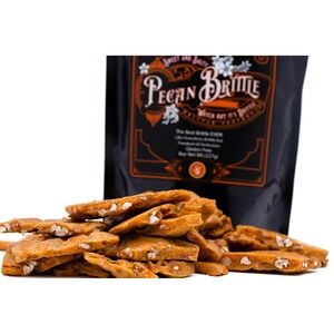 Oklahoma #1 voted Pecan Brittle (8 oz) Buttery, Nutty,  Gluten Free